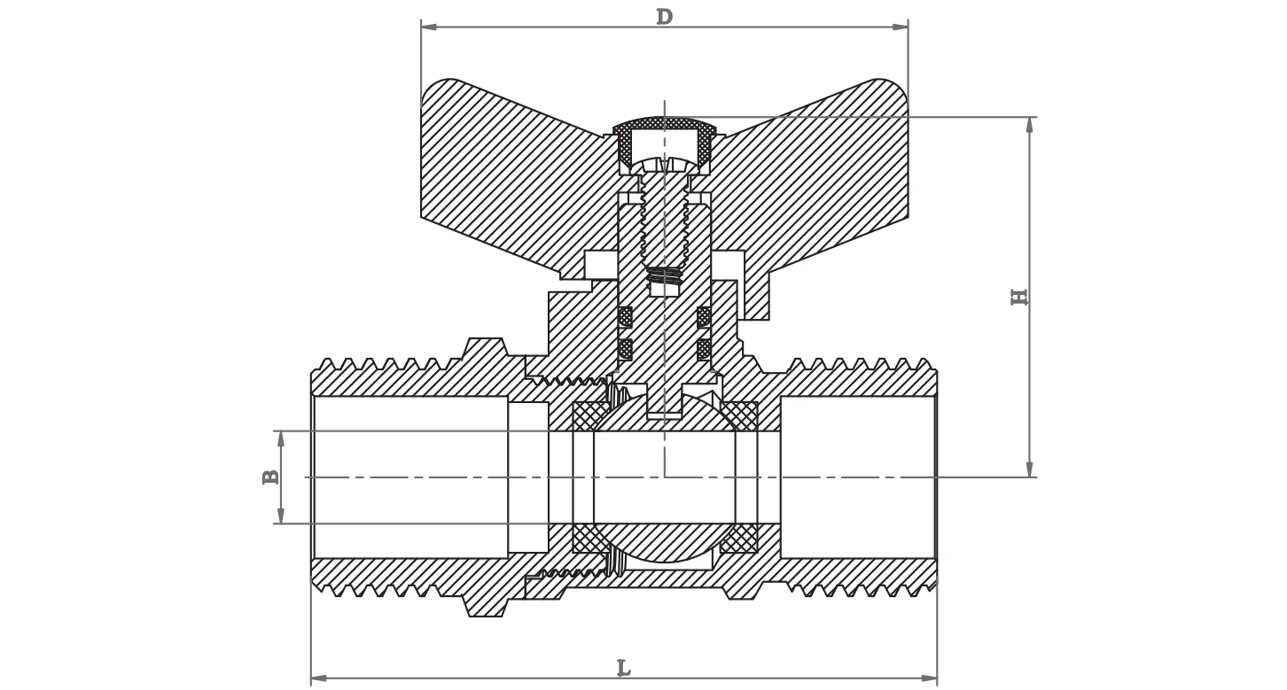 Butterfly Handle Gas Valve